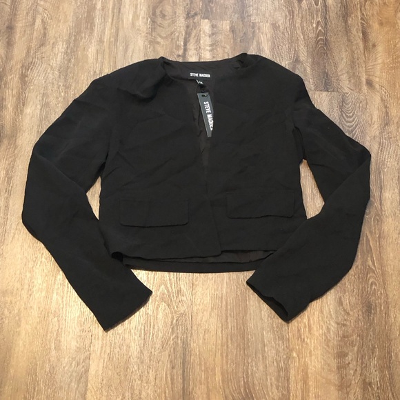 NWT - Steve Madden Elegant Black Women's Blazer - Picture 3 of 10